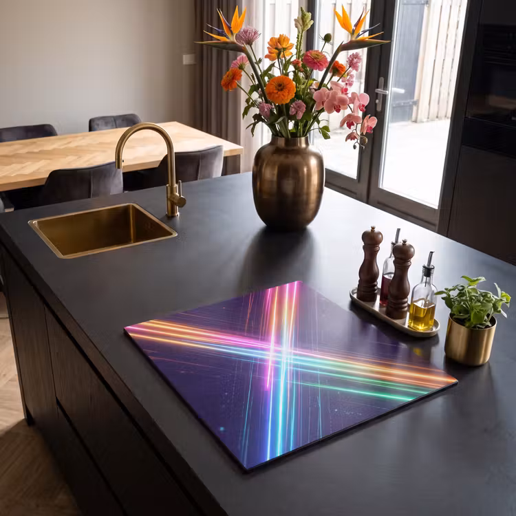 Herdabdeckplatte - Kreuze - Verleumdung - Neon — 2