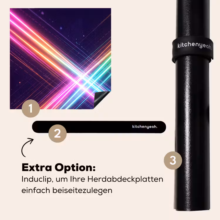 Herdabdeckplatte - Kreuze - Verleumdung - Neon — 8