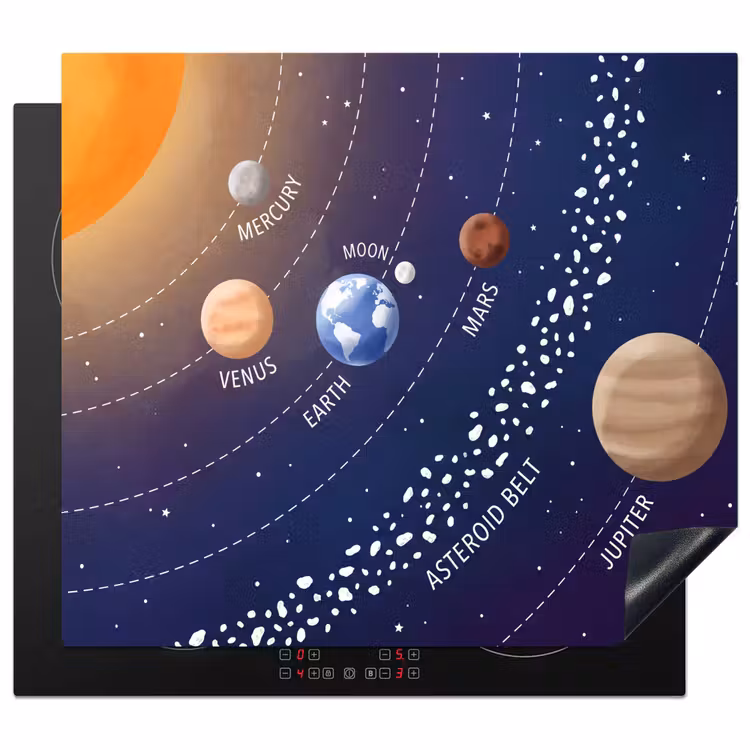 Herdabdeckplatte - Planetensystem - Weltraum - Illustration — 1