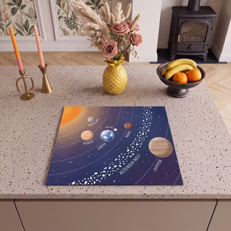 Herdabdeckplatte - Planetensystem - Weltraum - Illustration — 3