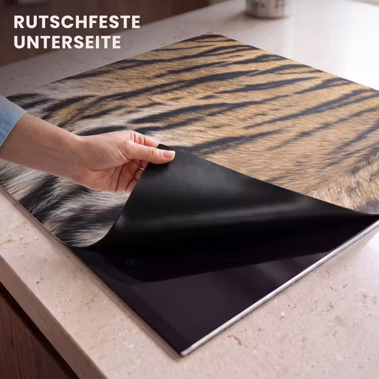Herdabdeckplatte - Tigerfell - Klassisch - Schwarz — 6