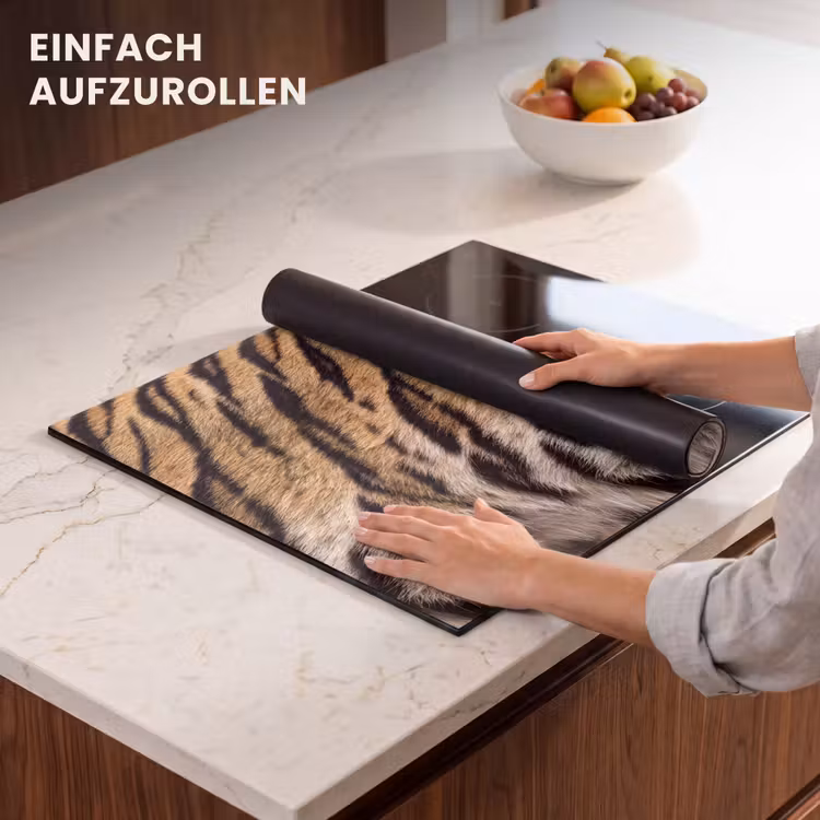 Herdabdeckplatte - Tigerfell - Klassisch - Schwarz — 7