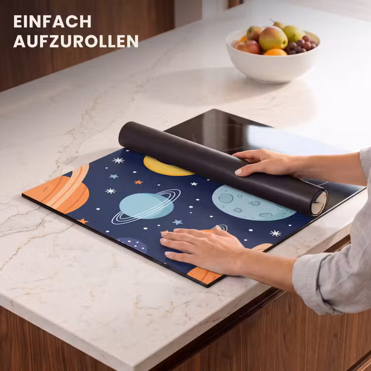 Herdabdeckplatte - Weltraum - Planeten - Farbenfroh — 7