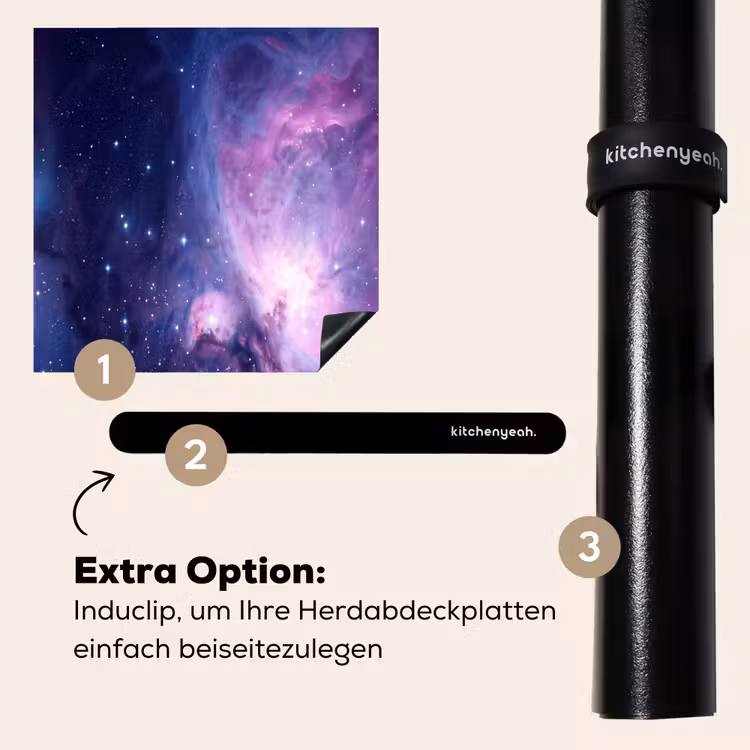 Herdabdeckplatte - Weltraum - Sterne - Farbenfroh — 8