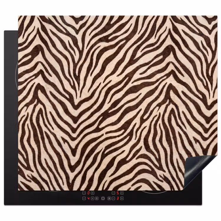 Herdabdeckplatte - Zebra - Streifen - Braun — 1