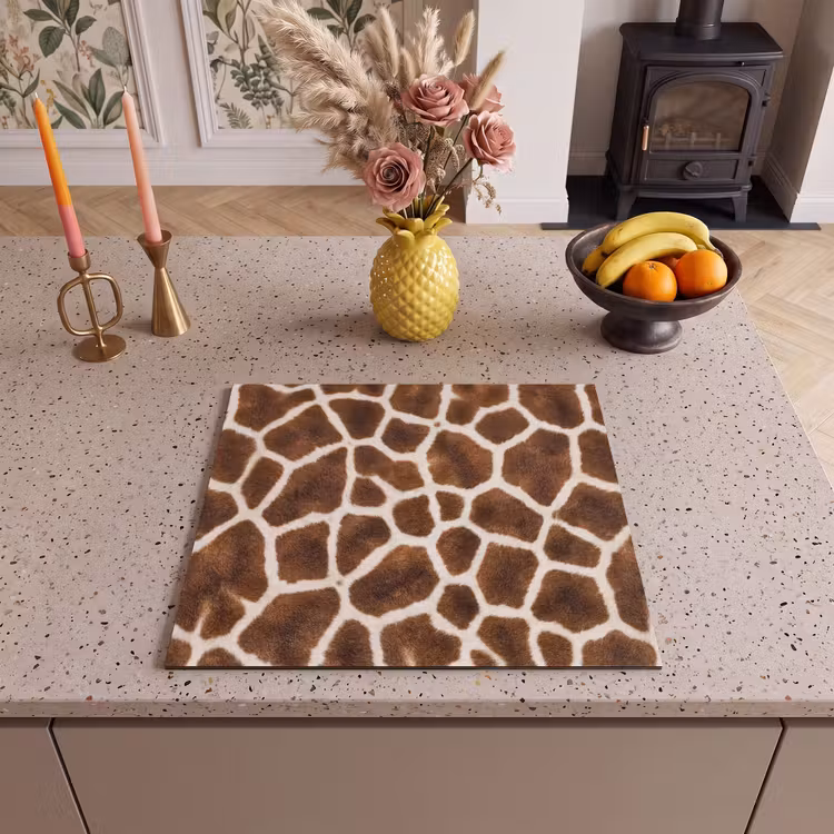 Herdabdeckplatte - Giraffe - Mantel - Klassisch - Braun — 3