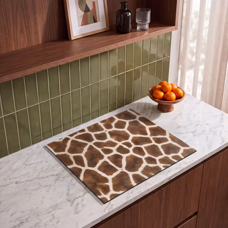 Herdabdeckplatte - Giraffe - Mantel - Klassisch - Braun — 4