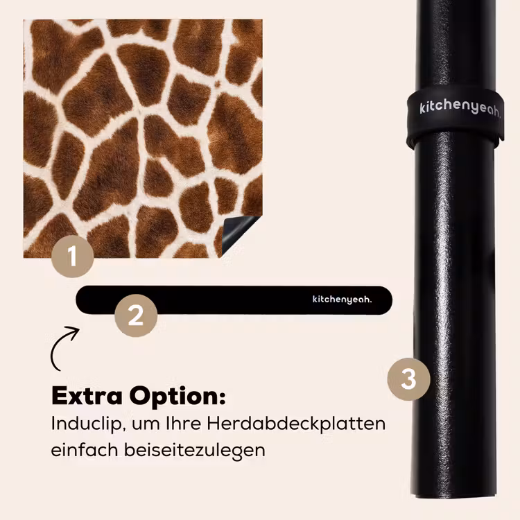 Herdabdeckplatte - Giraffe - Mantel - Klassisch - Braun — 8