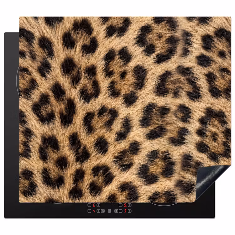 Herdabdeckplatte - Leopard - Mantel - Klassisch - Braun — 1