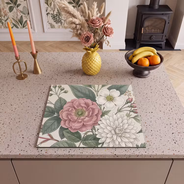 Herdabdeckplatte - Romantisch - Design - Farbenfroh — 3