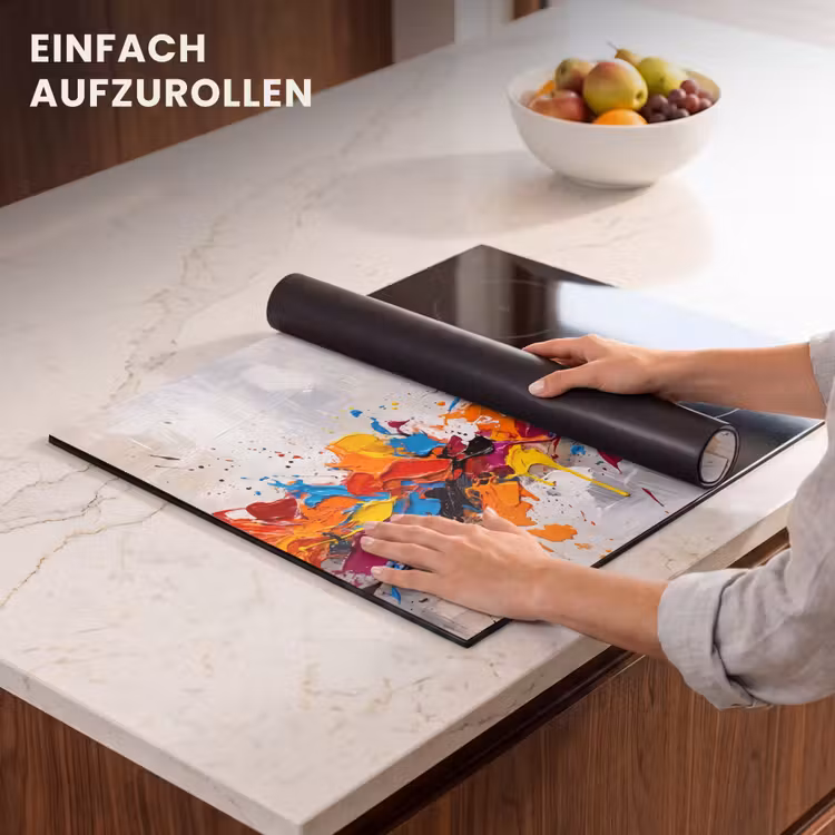 Herdabdeckplatte - Abstrakt - Malerei - Farbenfroh - Dynamisch — 7