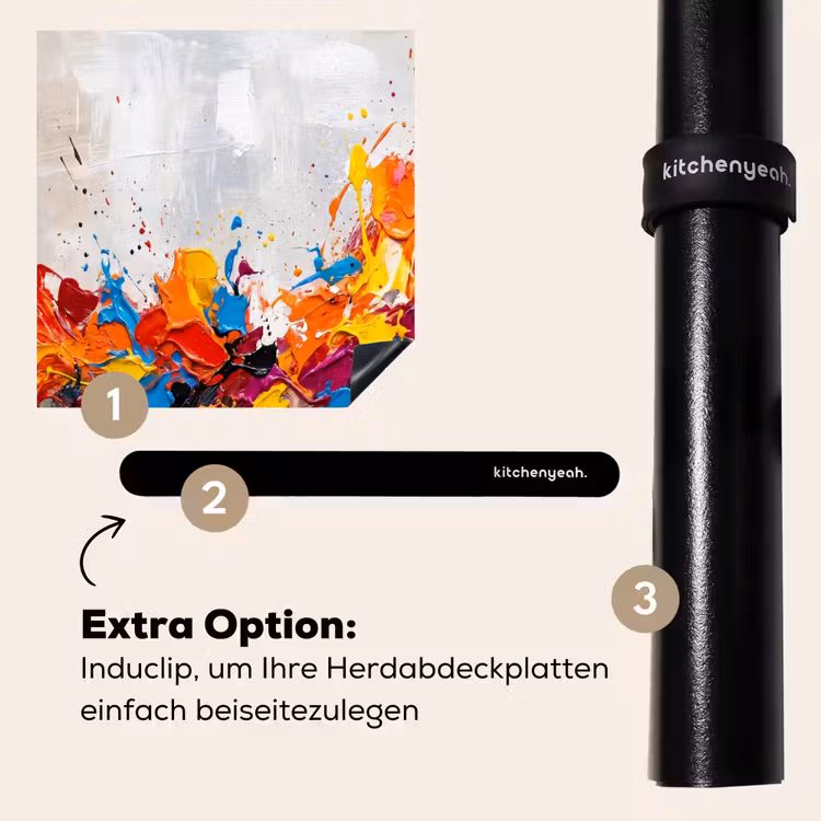 Herdabdeckplatte - Abstrakt - Malerei - Farbenfroh - Dynamisch — 8