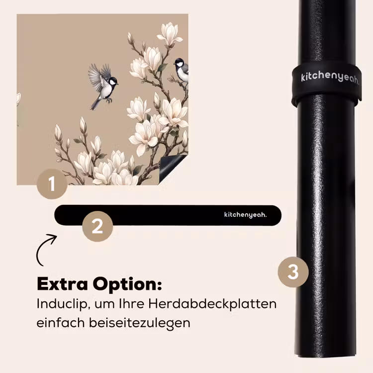 Herdabdeckplatte - Orientalisch - Vögel - Beige — 8