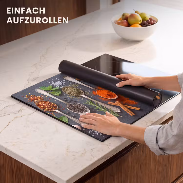 Herdabdeckplatte - Gewürze - Löffel - Kulinarisch - Farbenfroh - Stimmungsvoll — 7
