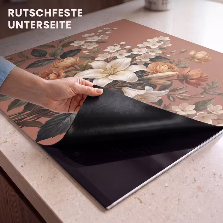 Herdabdeckplatte - Blumenstrauß - Retro - Farbenfroh — 6