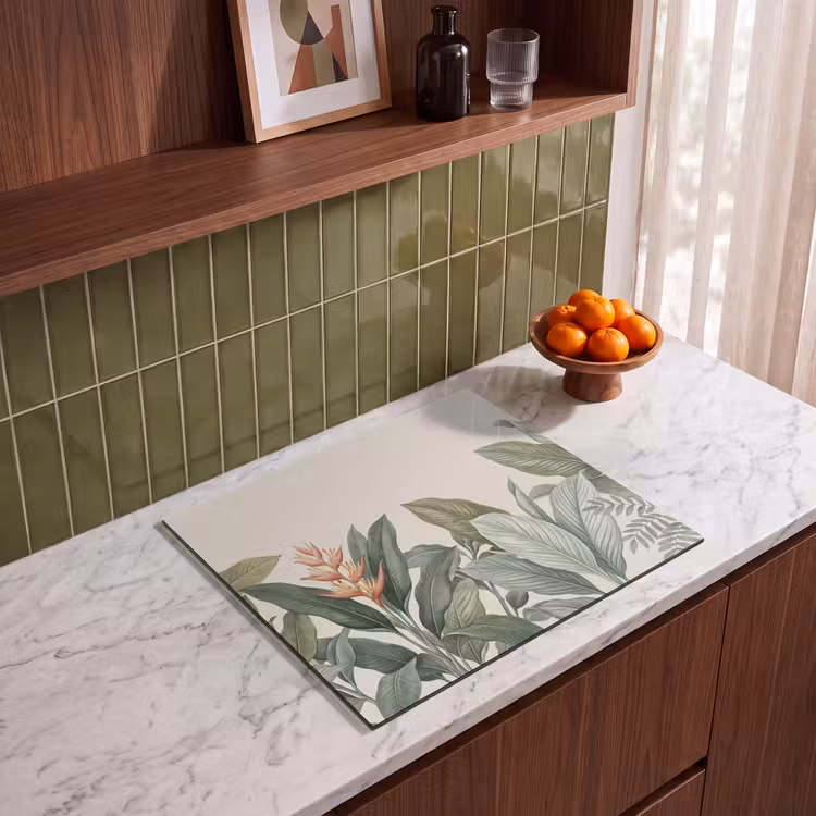Herdabdeckplatte - Tropisch - Pflanzen - Modern - Grün — 4