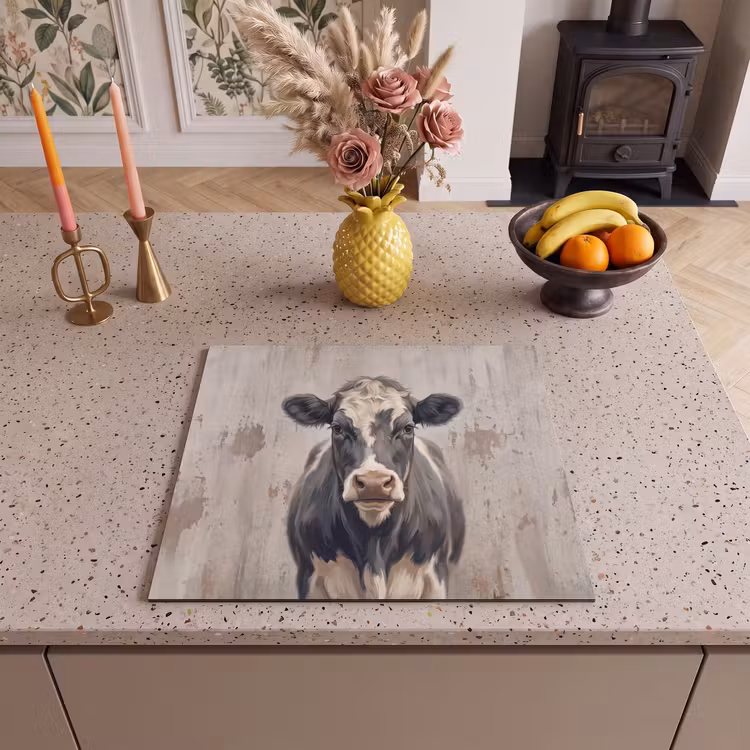 Herdabdeckplatte - Kuh - Porträt - Tiere - Modern — 3