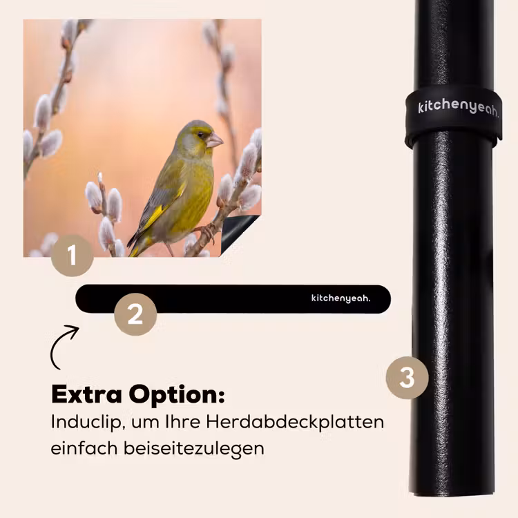 Herdabdeckplatte - Grünfink - Katzen - Frühling - Natur - Weich — 8