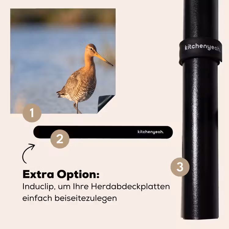 Herdabdeckplatte - Vogel - Stelzenläufer - Wasser - Natur — 8