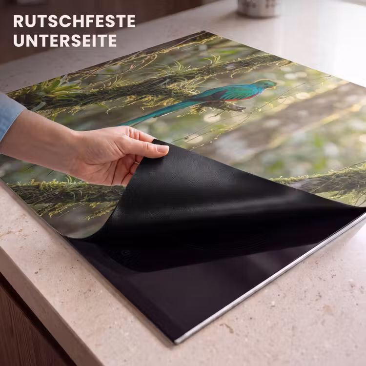 Herdabdeckplatte - Quetzal - Dschungel - Natur - Grün — 6