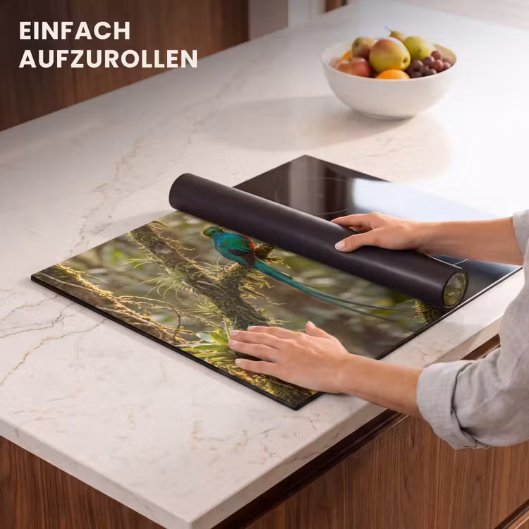 Herdabdeckplatte - Quetzal - Dschungel - Natur - Grün — 7