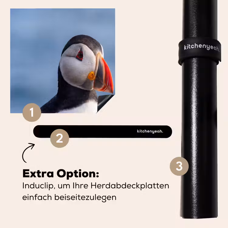 Herdabdeckplatte - Papageientaucher - Porträt - Natur — 8
