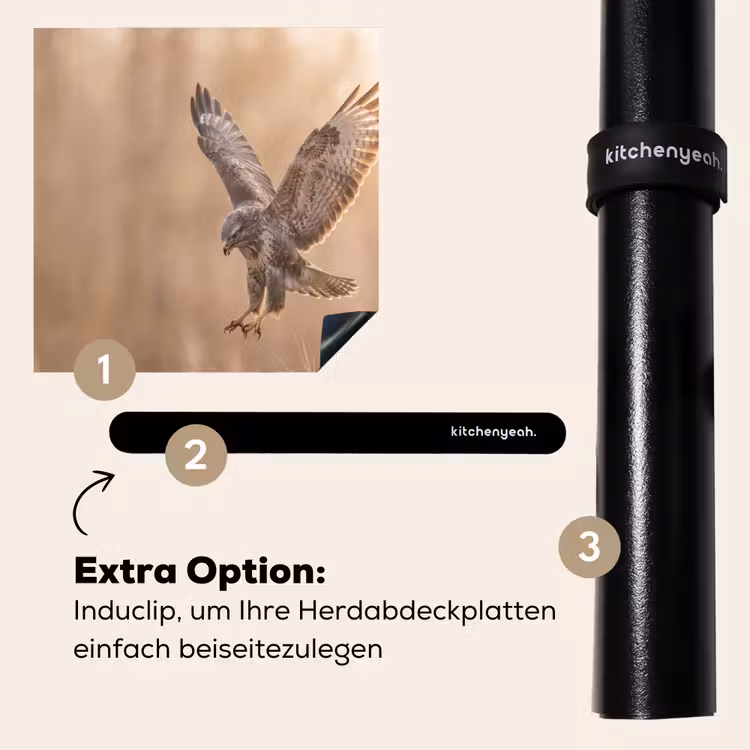 Herdabdeckplatte - Bussard - Raubvogel - Natur - Braun — 8