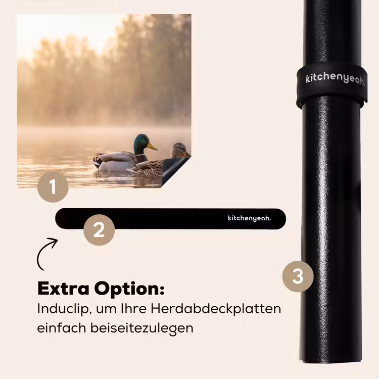 Herdabdeckplatte - Enten - Wasser - Nebel - Natur — 8