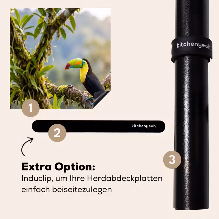 Herdabdeckplatte - Tukan - Dschungel - Natur - Farbenfroh — 8