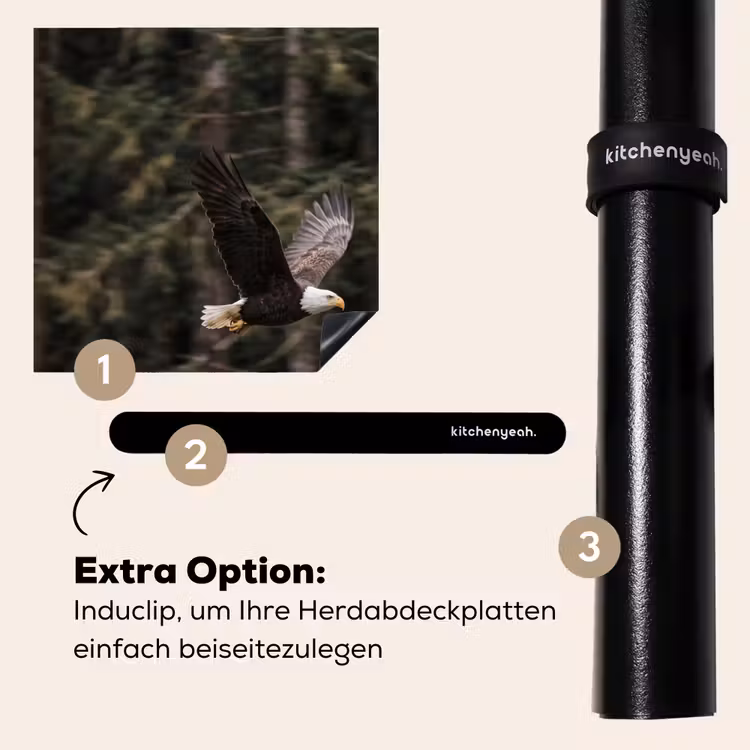 Herdabdeckplatte - Weißkopfseeadler - Fliegen - Wald - Natur — 8