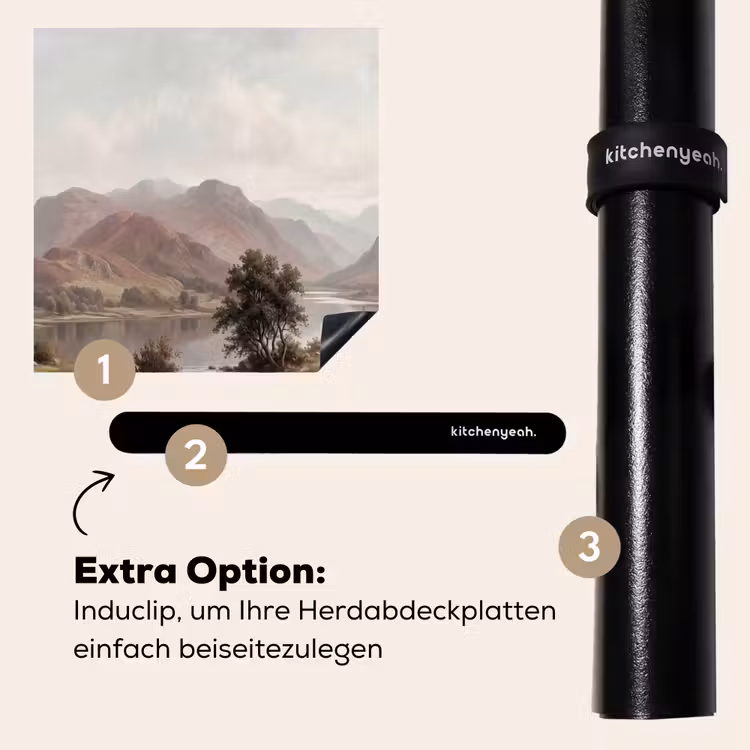 Herdabdeckplatte - Berglandschaften - See - Berge - Tal - Klassisch — 8