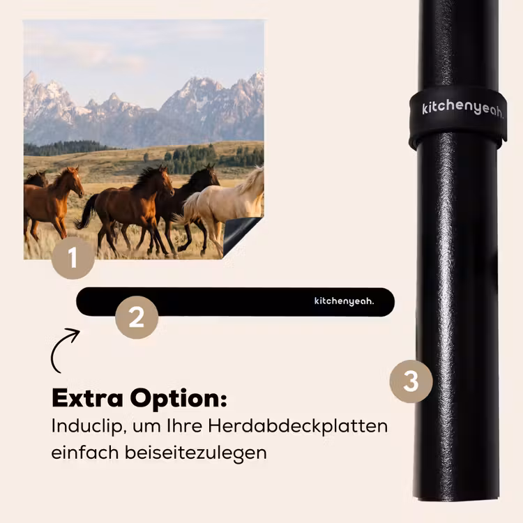 Herdabdeckplatte - Pferde - Herde - Berge - Freiheit - Wildnis — 8