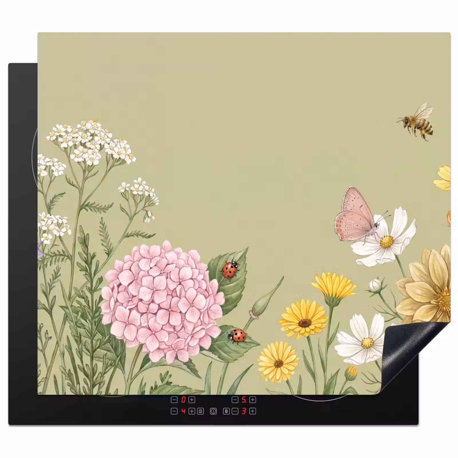 Herdabdeckplatte - Botanisch - Blumig - Farbenfroh — 1
