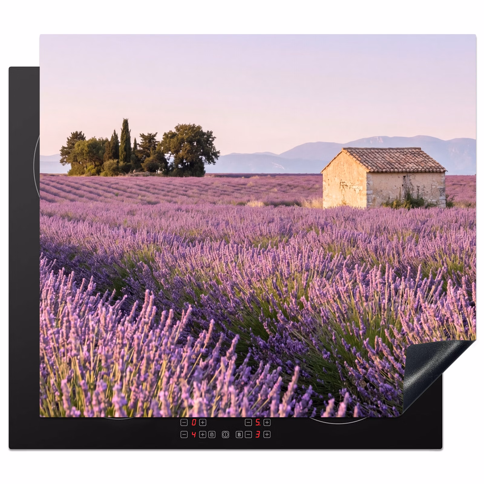 Herdabdeckplatte - Lavendel - Landschaft - Gelassenheit - Lila — 1
