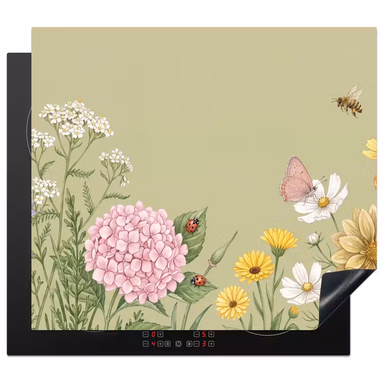 Herdabdeckplatte - Botanisch - Blumig - Farbenfroh — 1
