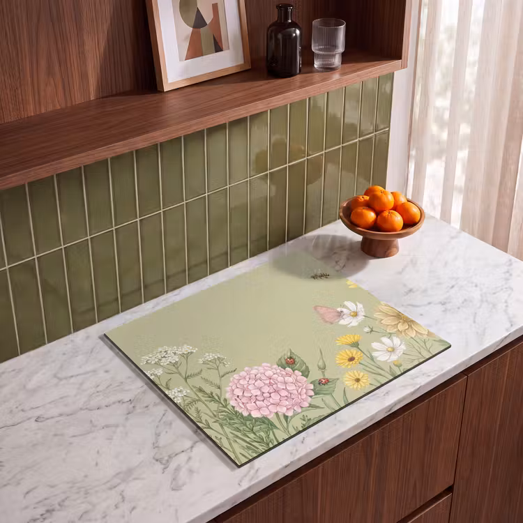 Herdabdeckplatte - Botanisch - Blumig - Farbenfroh — 4