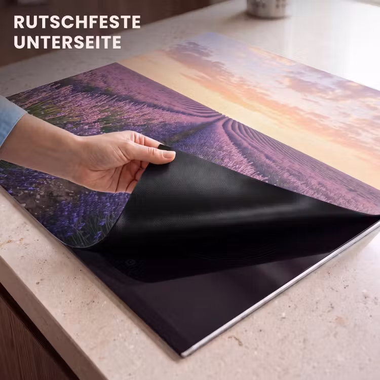 Herdabdeckplatte - Landschaft - Lavendelfeld - Violett — 6