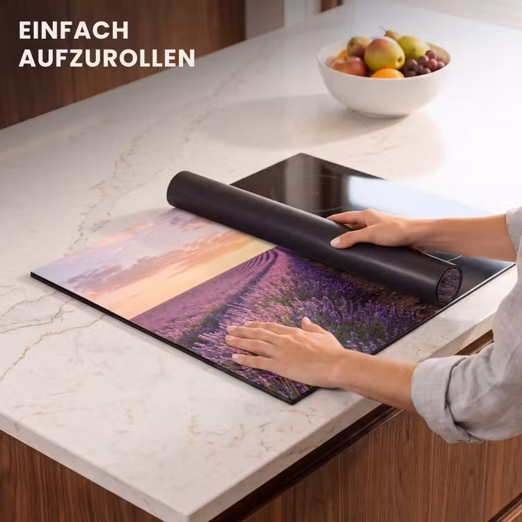 Herdabdeckplatte - Landschaft - Lavendelfeld - Violett — 7