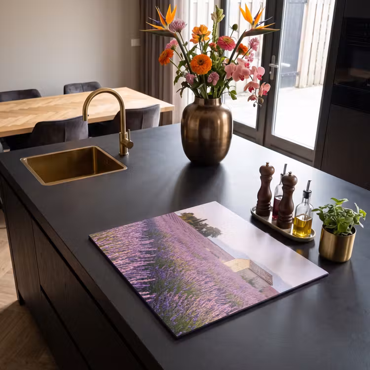 Herdabdeckplatte - Lavendel - Landschaft - Gelassenheit - Lila — 2