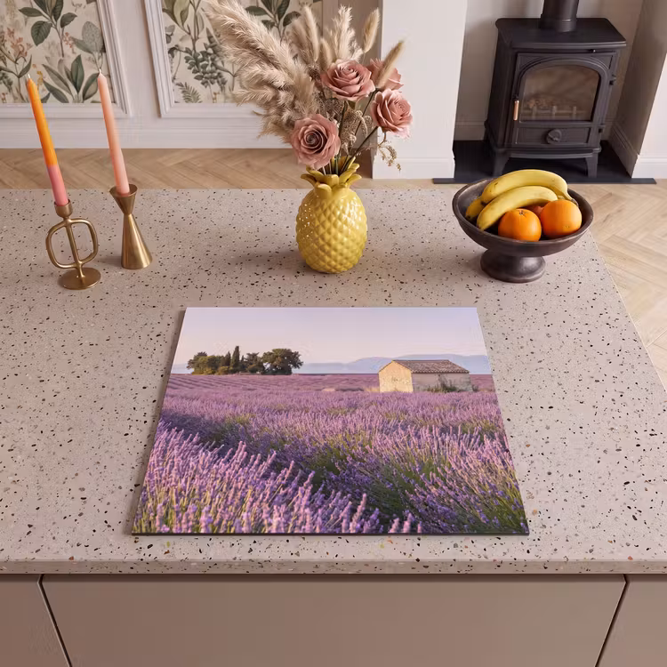 Herdabdeckplatte - Lavendel - Landschaft - Gelassenheit - Lila — 3