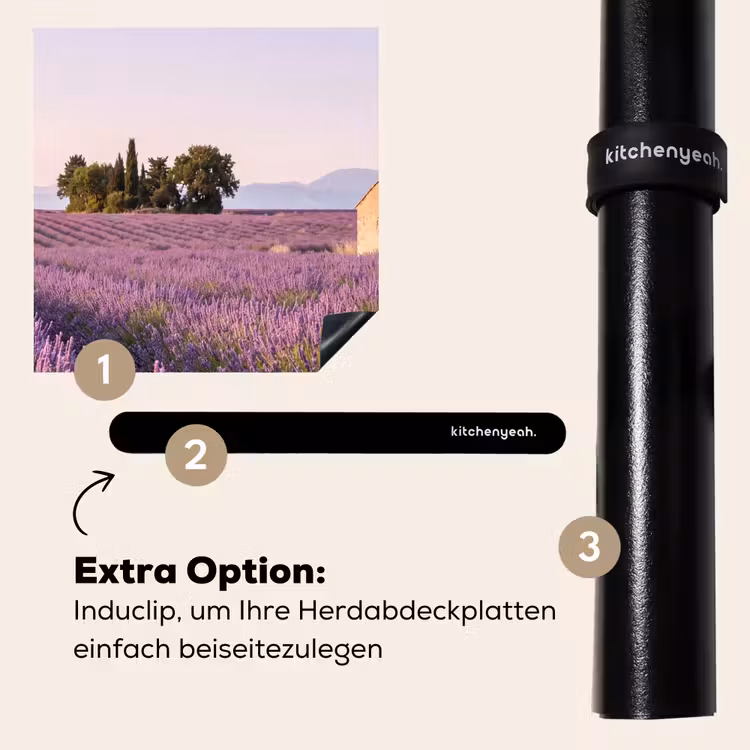 Herdabdeckplatte - Lavendel - Landschaft - Gelassenheit - Lila — 8