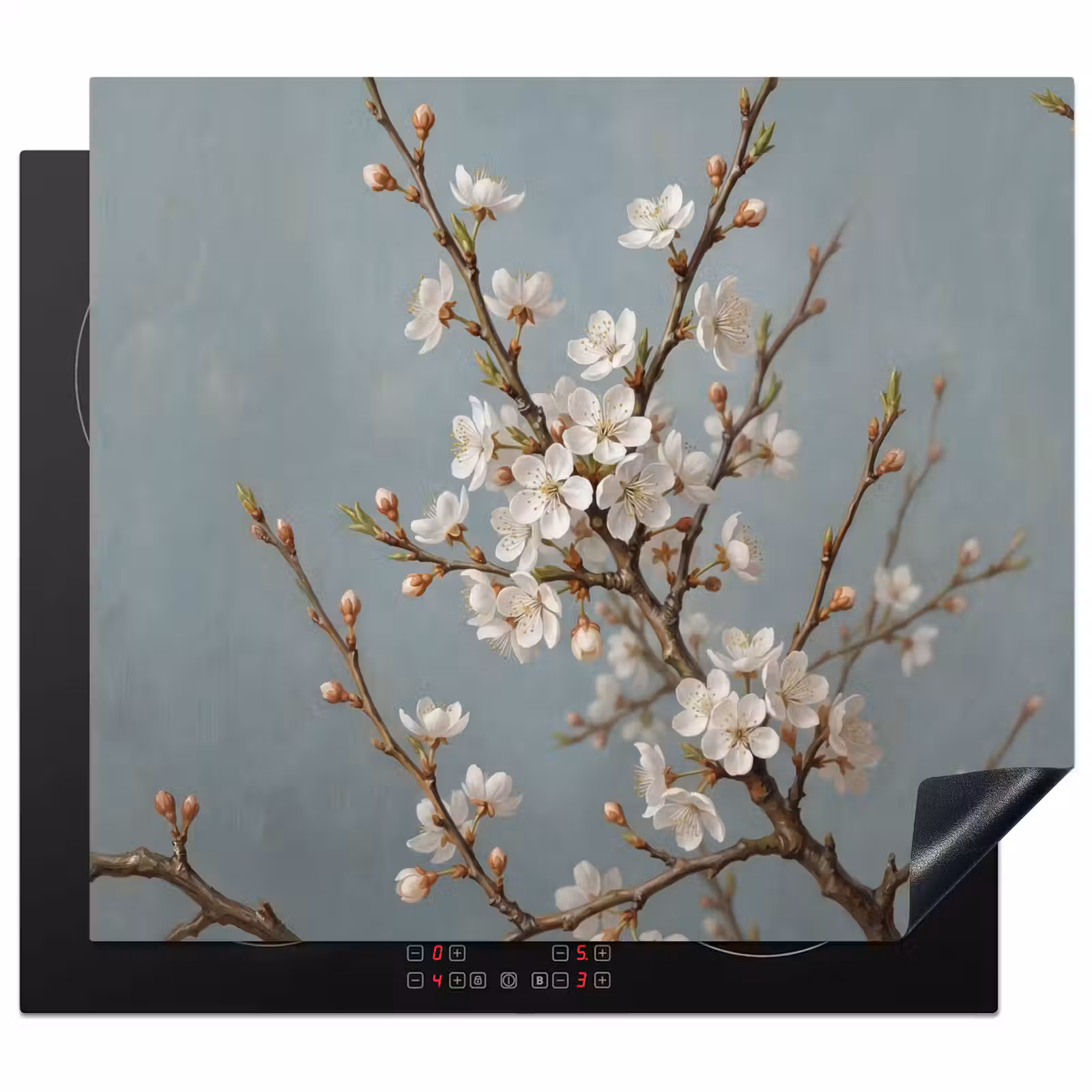 Herdabdeckplatte - Botanisch - Stilleben - Blau — 1