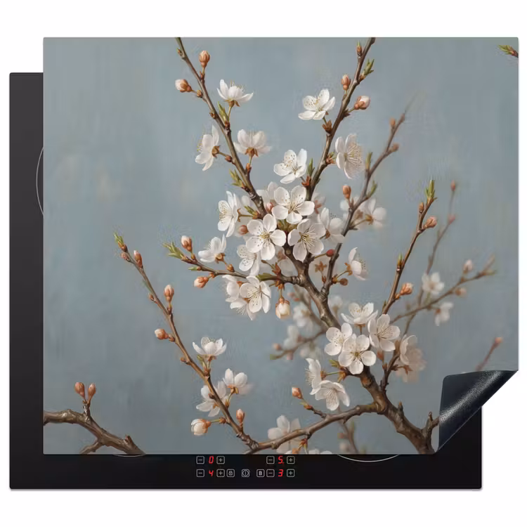 Herdabdeckplatte - Botanisch - Stilleben - Blau — 1