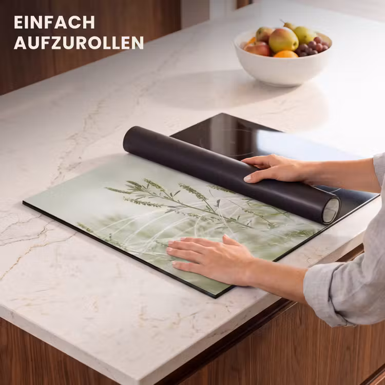 Herdabdeckplatte - Gräser - Minimalistisch - Grün — 7