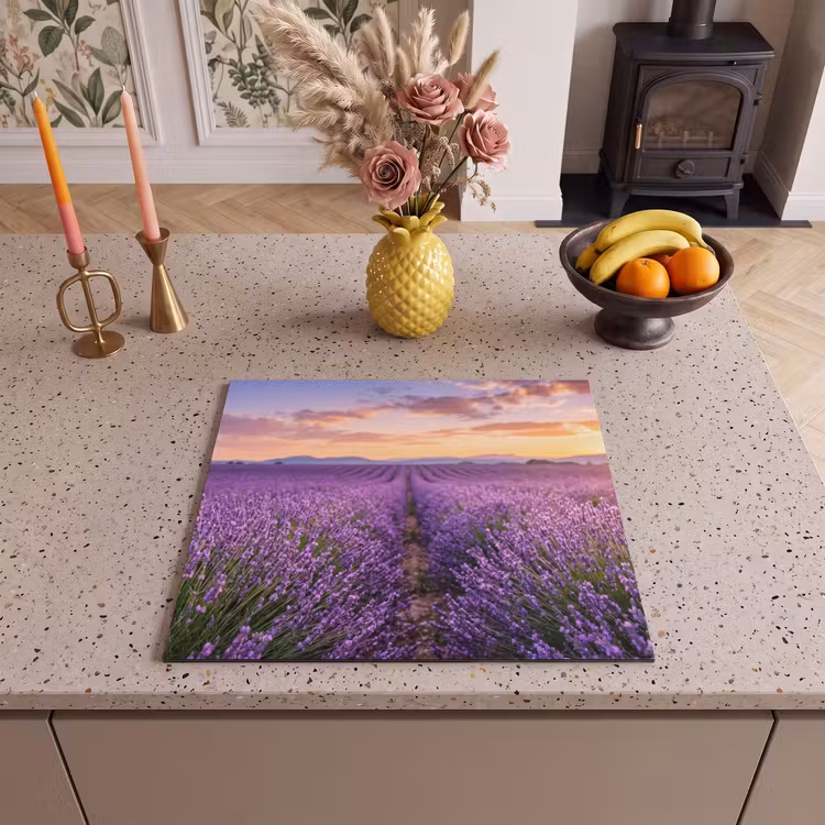 Herdabdeckplatte - Lavendel - Feld - Natur - Lila — 3