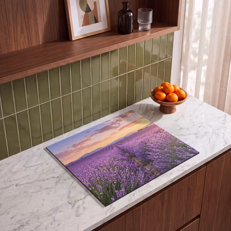 Herdabdeckplatte - Lavendel - Feld - Natur - Lila — 4