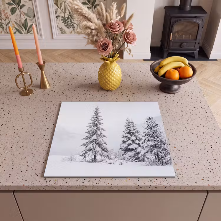 Herdabdeckplatte - Fichte - Schnee - Winter - Landschaft - Stille — 3