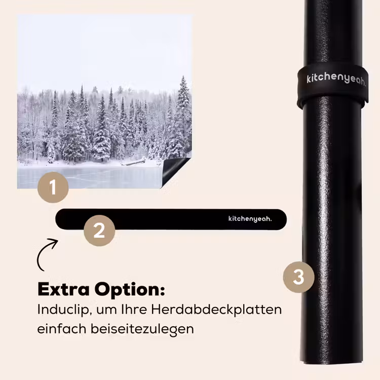 Herdabdeckplatte - Mehr - Kiefer - Eis - Winter - Beruhigend — 8