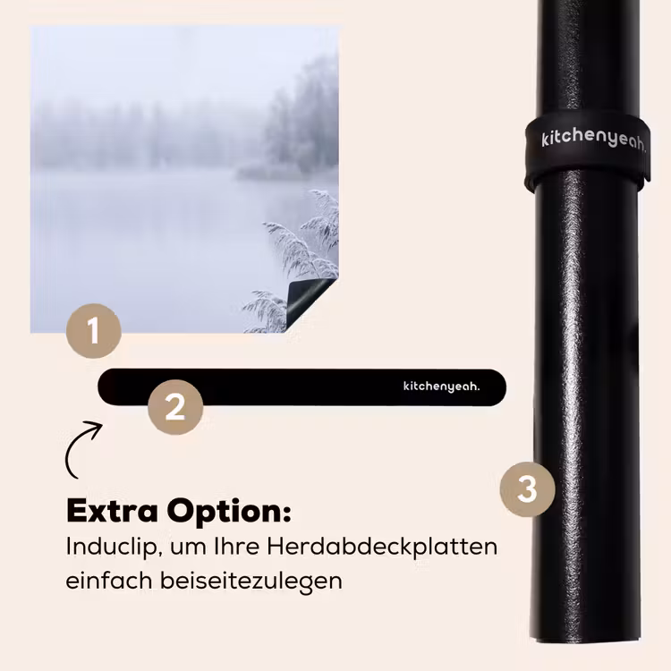 Herdabdeckplatte - Schilf - Gefroren - Winter - Natur — 8