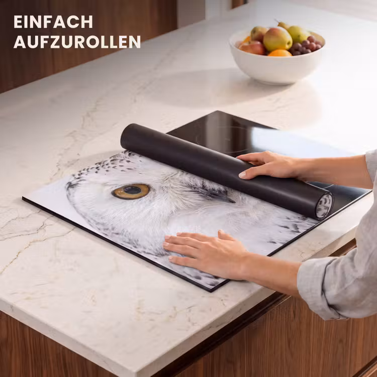 Herdabdeckplatte - Schneeeule - Auge - Wildtiere - Weiß — 7